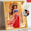 Disney Jasmine Pearl Painting Handmade Diy Pearl Art Painting Simple Living Room Hanging Painting Decoration