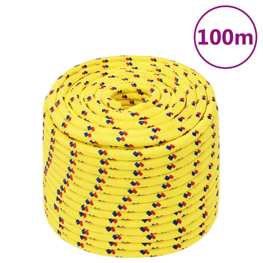 Boat Rope Yellow 14 Mm 100 M Polypropylene