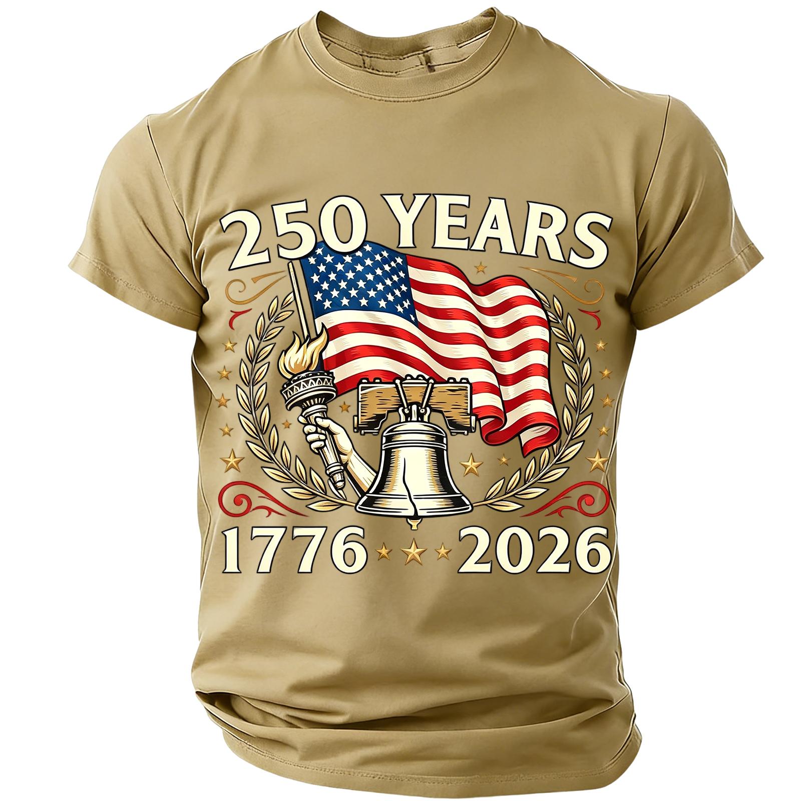 

250 Anniversary Usa Shirt Mens Shirt Usa 250Th Anniversary Shirt Tshirt 250 Years America Shirt XXL хаки