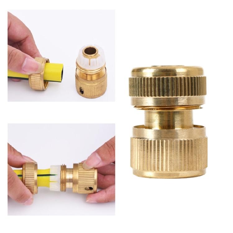 Reliable Brass Garden Hose Quick Release Connectors (2 Pairs) Smooth and Effortless