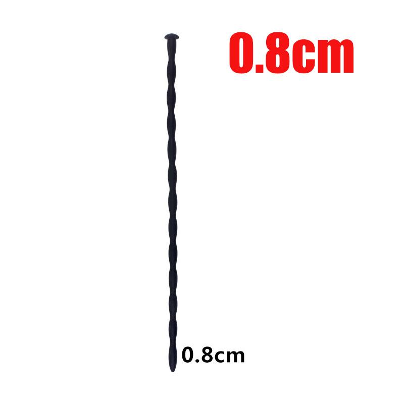 Ribbed Silicone Urethral Sounding Dilator Catheter Stimulator,Penis Plug/ Rod,Urethra Masturbation Men,BDSM Sex Toy,Uretra Beads