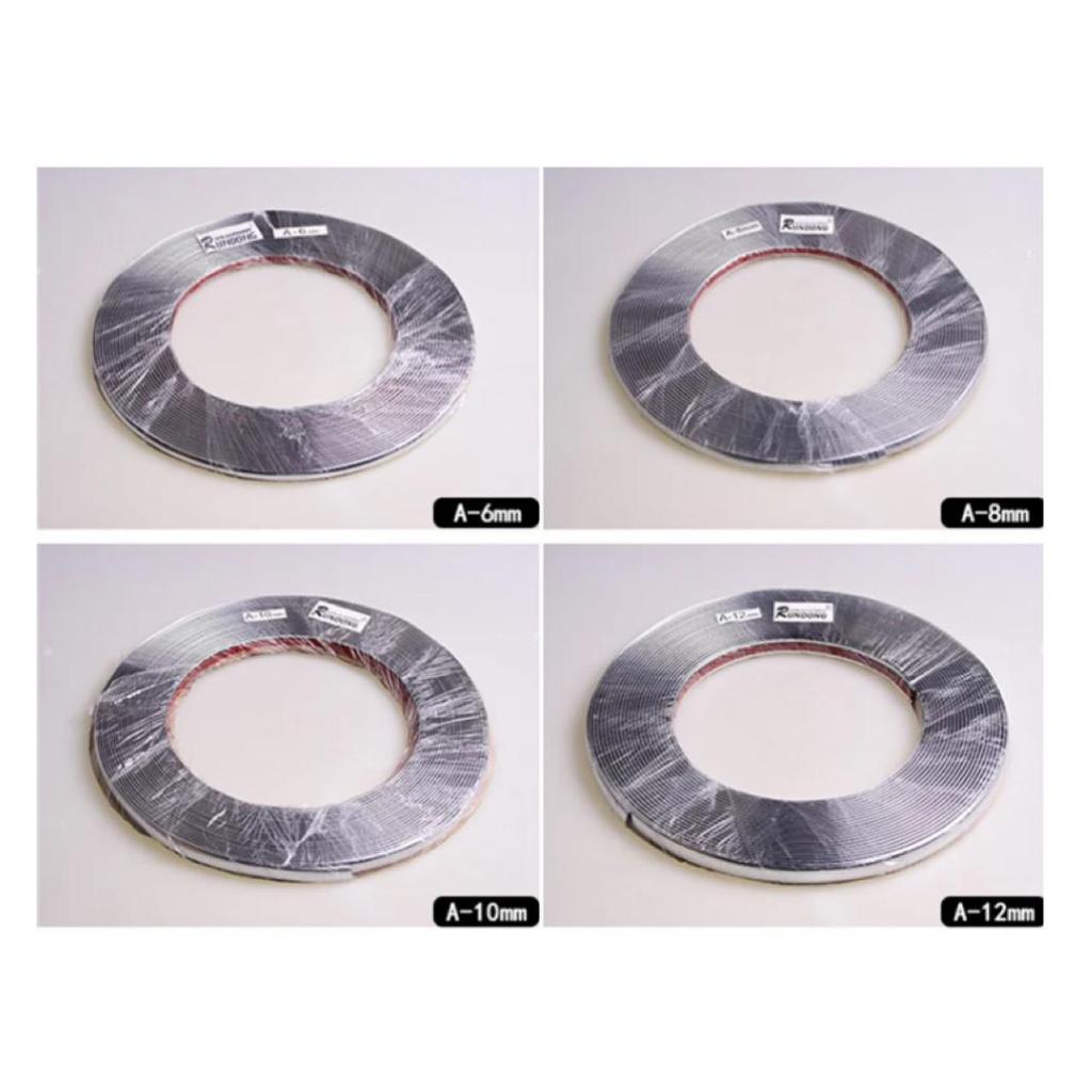 5M Car Chrome Styling Decoration Moulding Trim Strip Tape Auto DIY Body Bumper Protect Sticker 6mm 8mm 10mm 12mm 15mm 20mm 30mm