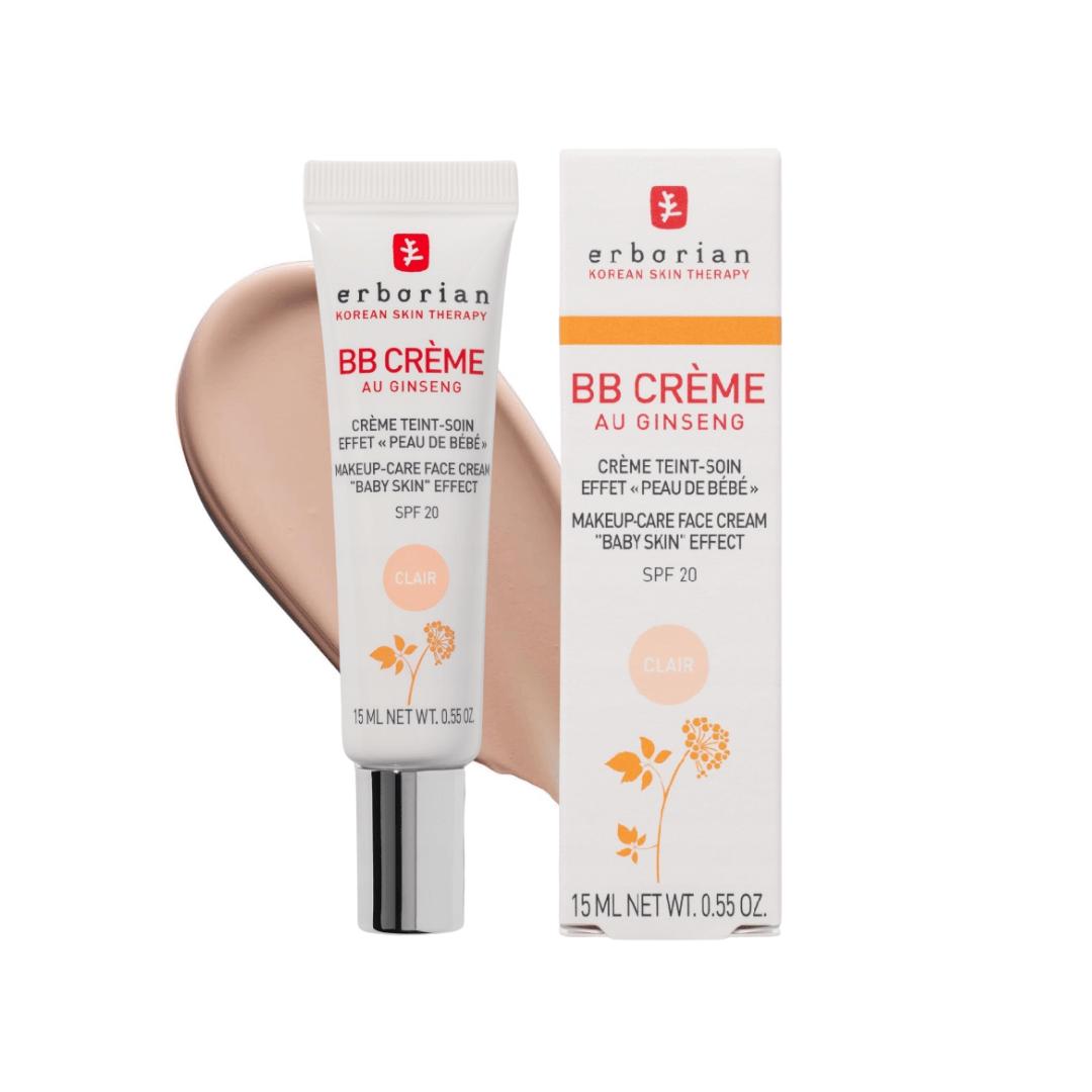 

ERBORIAN BB Creme au Ginseng SPF 20 Clair 15 ml - krem BB z żeń-szeniem, jasny neutralno-chłodny