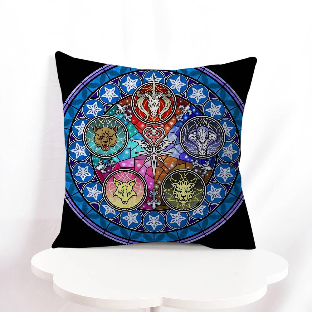 K-kingdom Hearts Cushion Cover Decorative Pillow Sofa Home Decor Case Pillow Cases