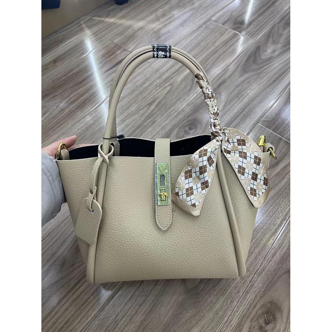 2025 Черная Мягкая Сумка-Тоут: Модная сумка-ведро кроссбоди большой вместимости