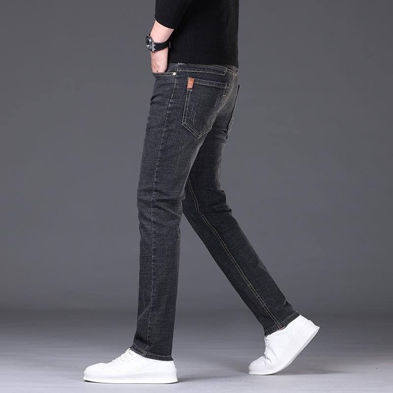 Spring And Autumn Style High-Quality Denim Jeans For Men With Stretch Straight Fit And Casual Men'S Denim Pants