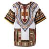 Unisex African Prints Dress Cotton Dashiki Shirt Ethnic Caftan