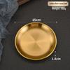 Korean Style 316 Stainless Steel Round Serving Plate