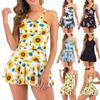 Costumi da bagno per donne Pantaloncini Estate Donna Retro Stampato Costume da bagno Moda Costume da bagno Spiaggia Bikini Gonna da bagno Donna 4x