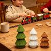 Idee Regalo di Natale Uniche Albero in Rattan Intrecciato a Mano, Ornamento da Tavolo Albero di Natale a Cono, Souvenir Rustici Minimalisti Centrotavola Festivo per Mensola