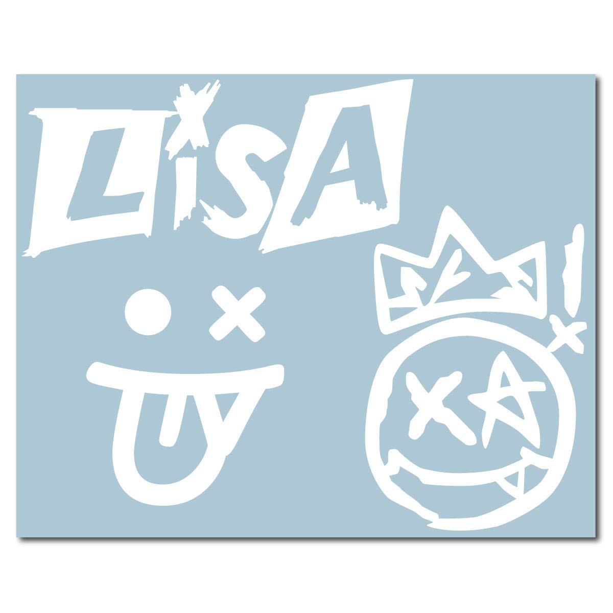 

Only the image remains Sticker S White 071W LiSA #2 білий