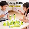 3D-Printed Cartoon Retractable Fishing Set with Hook,Fishing Toy SetFun Parent-Child Interactive Educational Board Game for Kids