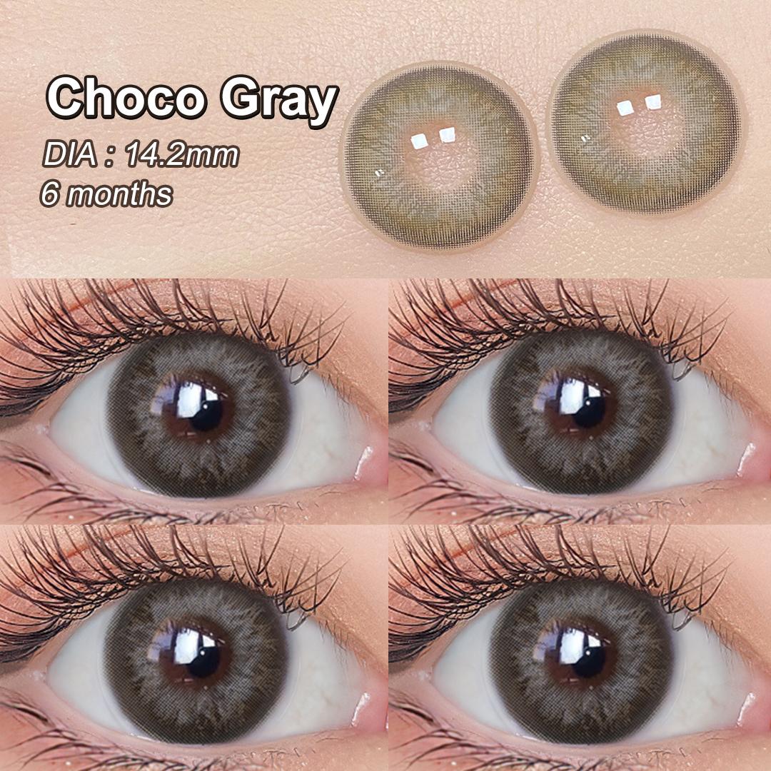 

Цветные контактные линзы Magister 14.2 мм коричневые/серые натуральные контактные линзы 1 пара линз серии Iris Fashion 14.2mm