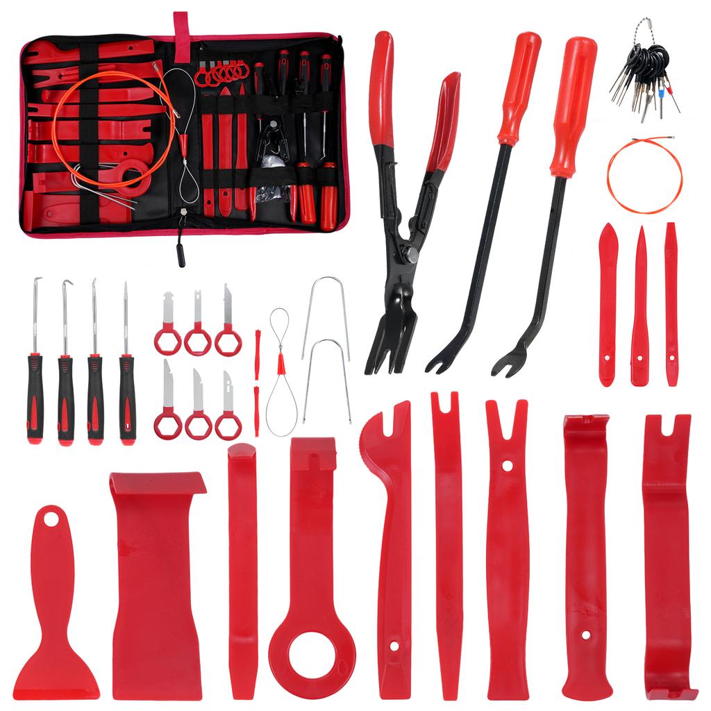 Auto Trim Removal Tool Kit, 42PCS Auto Clip Pliers Fastener Remover Pry Tool Set, Car O Dash