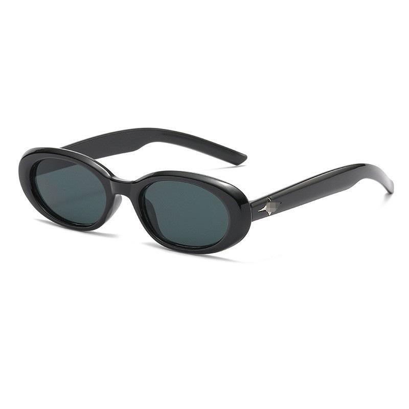 

Солнцезащитные очки в овальной оправе в стиле ретро для женщин в корейском стиле