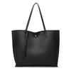 Große schwarze Umhängetaschen für Damen, große Hobo-Shopper-Tasche, einfarbig, hochwertiges weiches Leder, Umhängetasche, Damen-Reisetasche