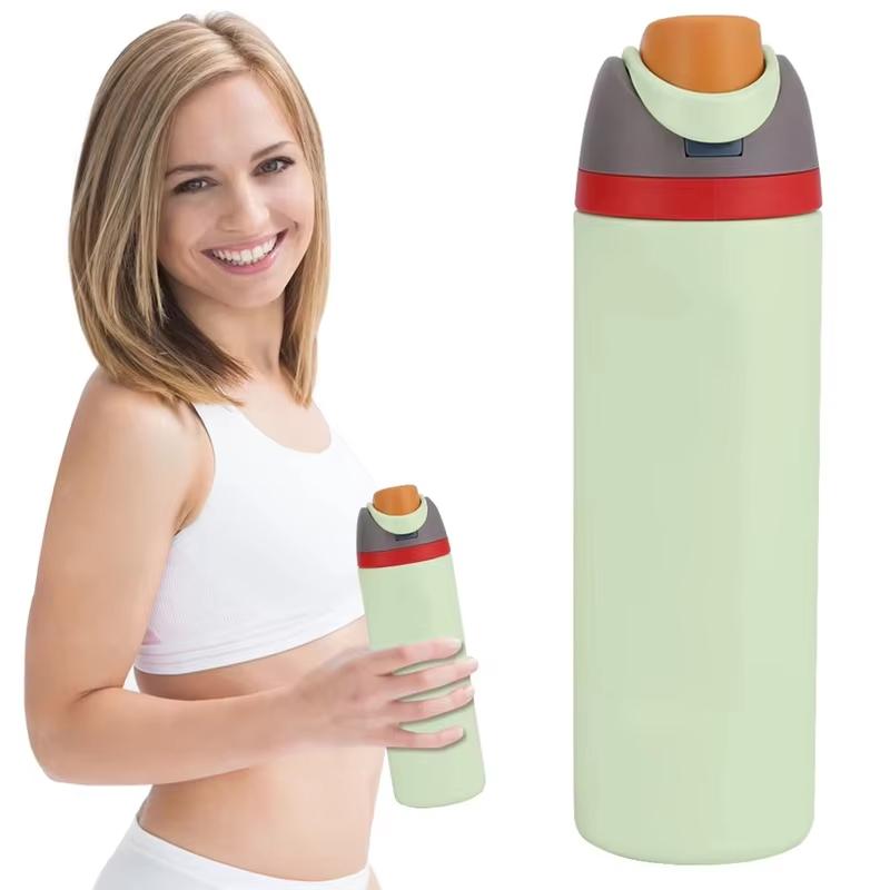 24oz Thermo Bottle Stainless Steel Thermos Water Bottle Double-Layer Thermal Mug Outdoor Sports Gym Vacuum Insulated Drinkware