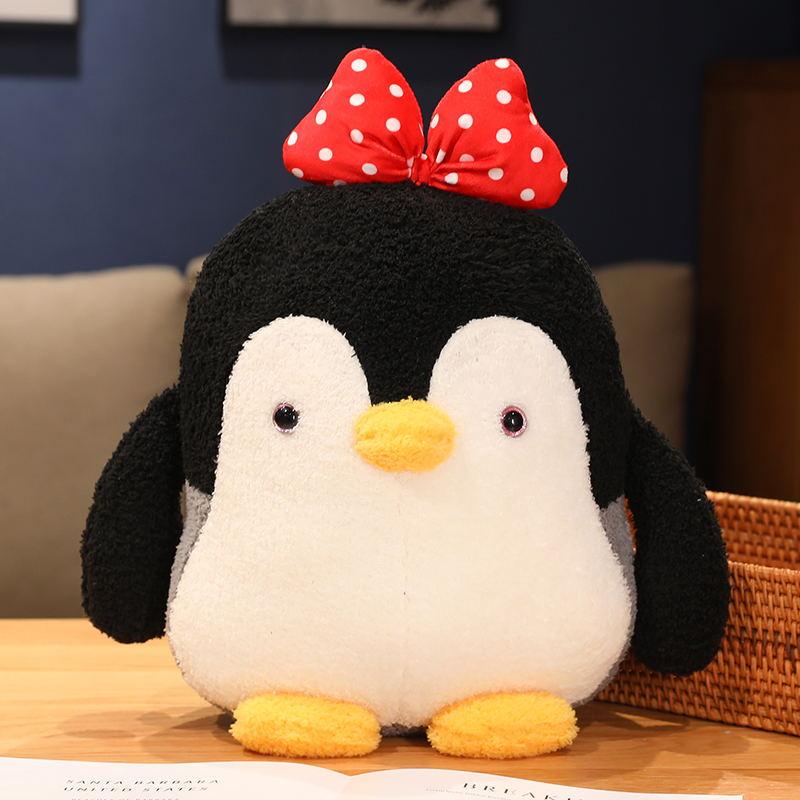 

Cute Stuffed Couple Penguin Dolls Lovely Animal Penguin Plushie Pillow Kawaii Hug Toys for Children Girls Birthday Gifts 22cm