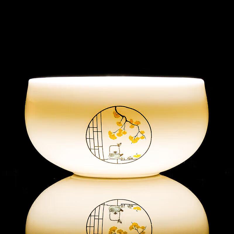 Нефритовый фарфор цвета бараньего жира, чашка для кунг-фу