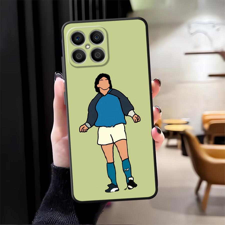

Black Soft Phone Cover Case for Honor X6 90 X7 X8 8X 70 Magic5Lite X5b X9a 200 400 Lite Cool Football Sports Honor 200 Lite