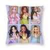 Katseye Kpop Style Girl Group Pillowcase Printing Polyester Cushion Cover Decoration Throw Pillow Case Cover Home Dropshipping 40*40Cm