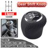 Car Gear Shift Knob Gearbox Handle Gear Lever Knob For Fiat Grande Punto 2006-2012 Fiat Linea 2007-2015 Lever Shifter PU Leather
