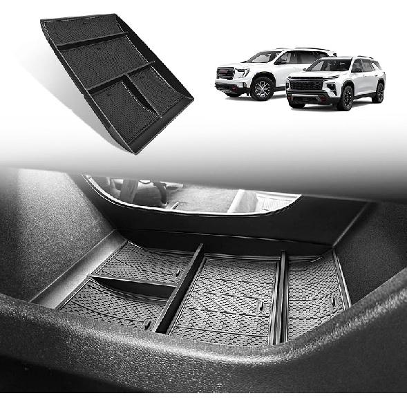 Muslogy Center Console Organizer Compatible With 2024 2025 GMC Acadia & Chevy Traverse & 2025 Buick Enclave Accessories Middle Console Storage Box