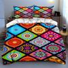 Colorful Geometric Mandalas Bedding Duvet Cover Sets Duvet Covers Pillowcases Gifts (1 * Duvet Cover 2 * Pillowcases, Without Duvet Insert)