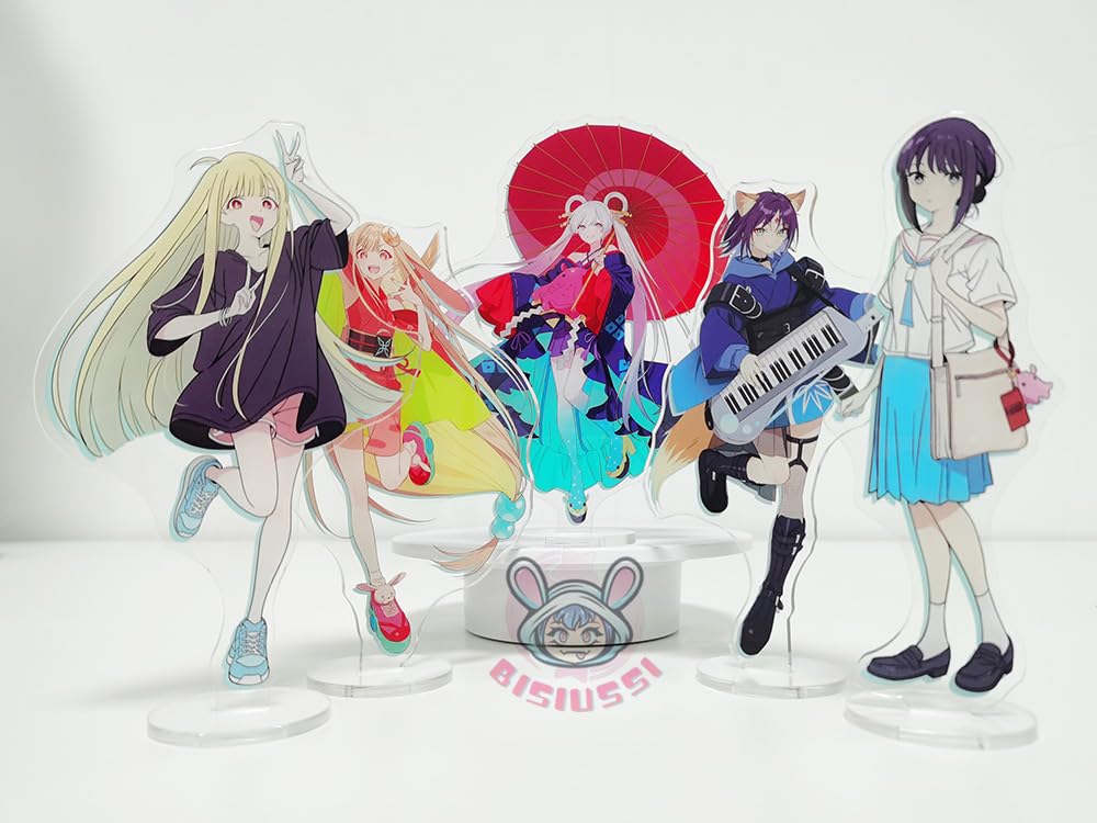 Super Kaguya-hime Acrylic Stand Goods - Sakayori Iroha, Tsukimi Yachiyo, Kaguya Acrylic Character Stand with Base and Protective Film - Stylish Decora