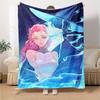 1pc KPop Demon Hunters RUMI8 Blanket, Gift, for Men and Women, Soft Blanket, Good for Sofa Bed Couch Travel, Lightweight Flannel Blanket