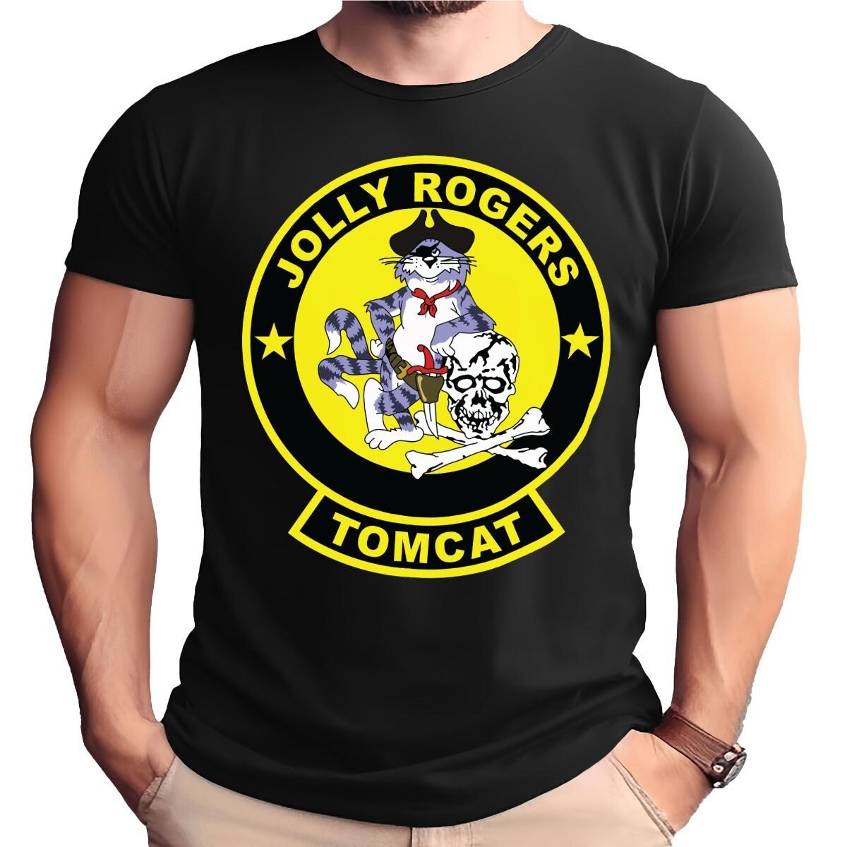 Jolly Rogers Tomcat Patch Design Shirt XXL