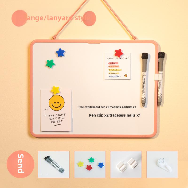Funik Dubbelsidig Magnetisk Raderbar Whiteboard för Barn - Skriv- och Ritbord för Skrivbord med Ställ