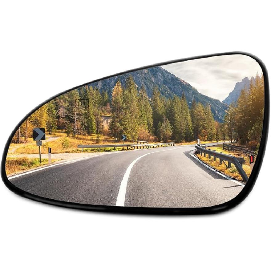 SCITOO Driver Side Mirror Glass For 2003-2007 For Cadillac Escalade, For Chevy Avalanche, Silverado Suburban Tahoe, For GMC Sierra Yukon Left Heat