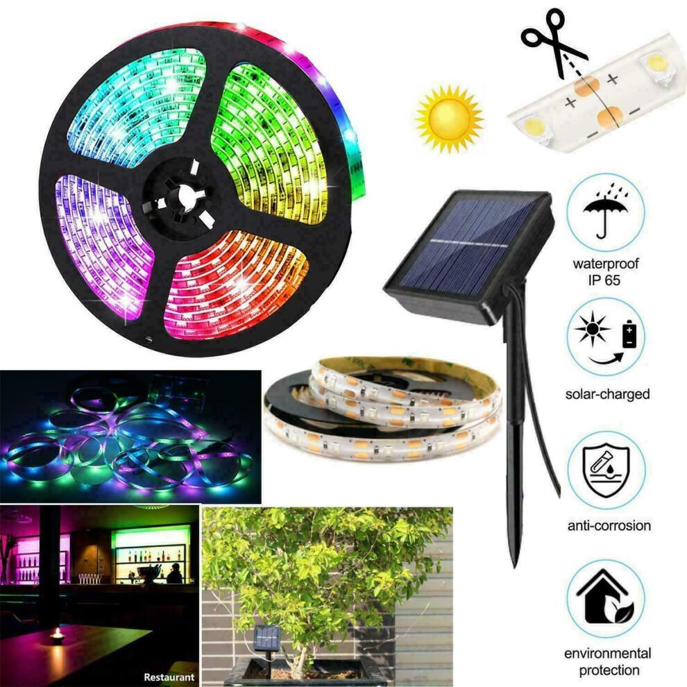 Waterproof Rgb Solar Led Light Strips For Courtyard And Home Decor 50000 Hours Life