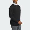 Adidas Long Sleeve Pullover Sweater Color Block Golf Sweatshirt Men Sweaters Black IN9050