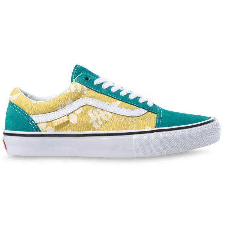 Vans Unisex Skate Old Skool Low-top Skate Sneakers Marine Gold VN0A5FCB3LA