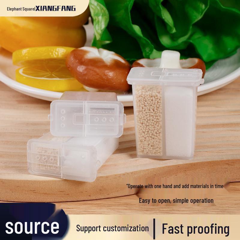 Küchen Gewürz- & Würzflaschen-Set: Öl, Salz, Zucker, BBQ - Haushalts-Plastikgläser