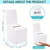 WTEMPO DIY Foldable Paper Boxes Portable Easy To Install Graduation Gather Event Festival Lottery Boxes Voting Boxes Suggestion Boxes Donation Boxes
