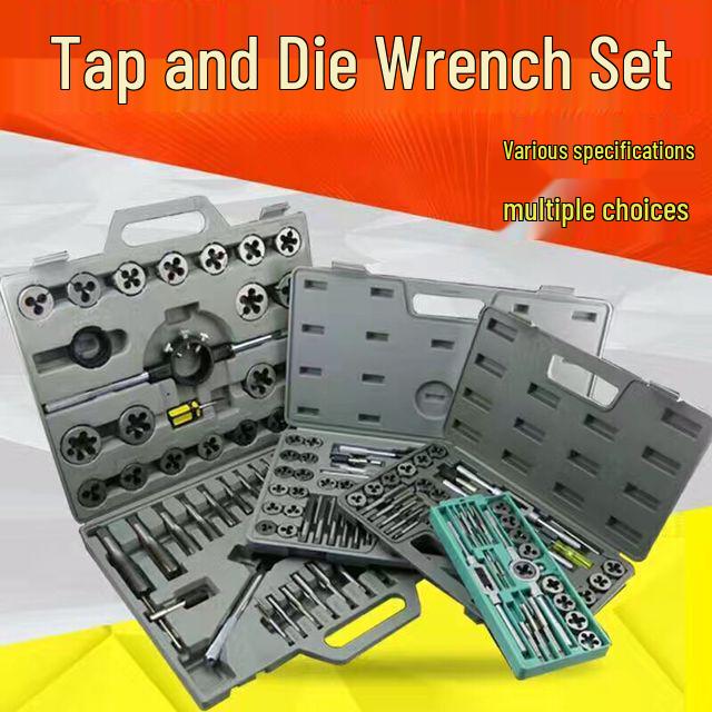 Alloy Tool Steel Tap and Die Set - 20, 12, 40, 27, 60, 45 Pieces 12 pieces set 6-12mm