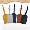 PU Leather Luggage Tag & Anti-lost Boarding Pass Holder with Logo