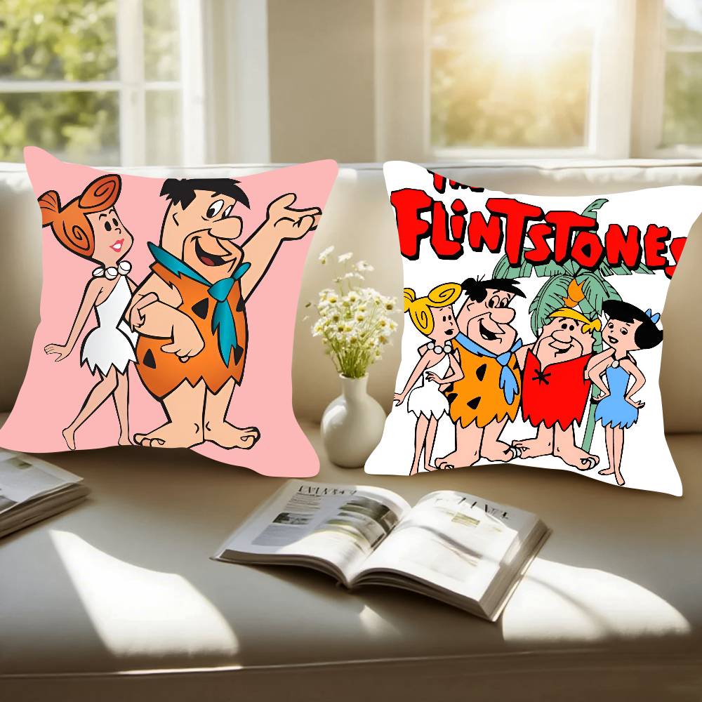 Fred Flintstone Pillow Case Pattern Printed Pillowcase For Living Room Sofa Cushion Cover & Bedroom Decor