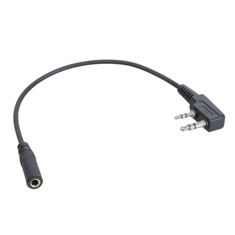 Two Way Radios Headset Adapter Converter Connectors Cable Cord 2 Pin K To 3.5mm For UV5R BF-888S Communication Equipment