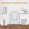 Portal French Cat Door - Stylish No-Flap Cat Door Interior Door for Average-Sized Cats Up to 20 lbs, Easy DIY Setup