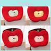 Cute Apple Seat Cushion With Soft Short Plush For Office And Home Comfort Enhancing