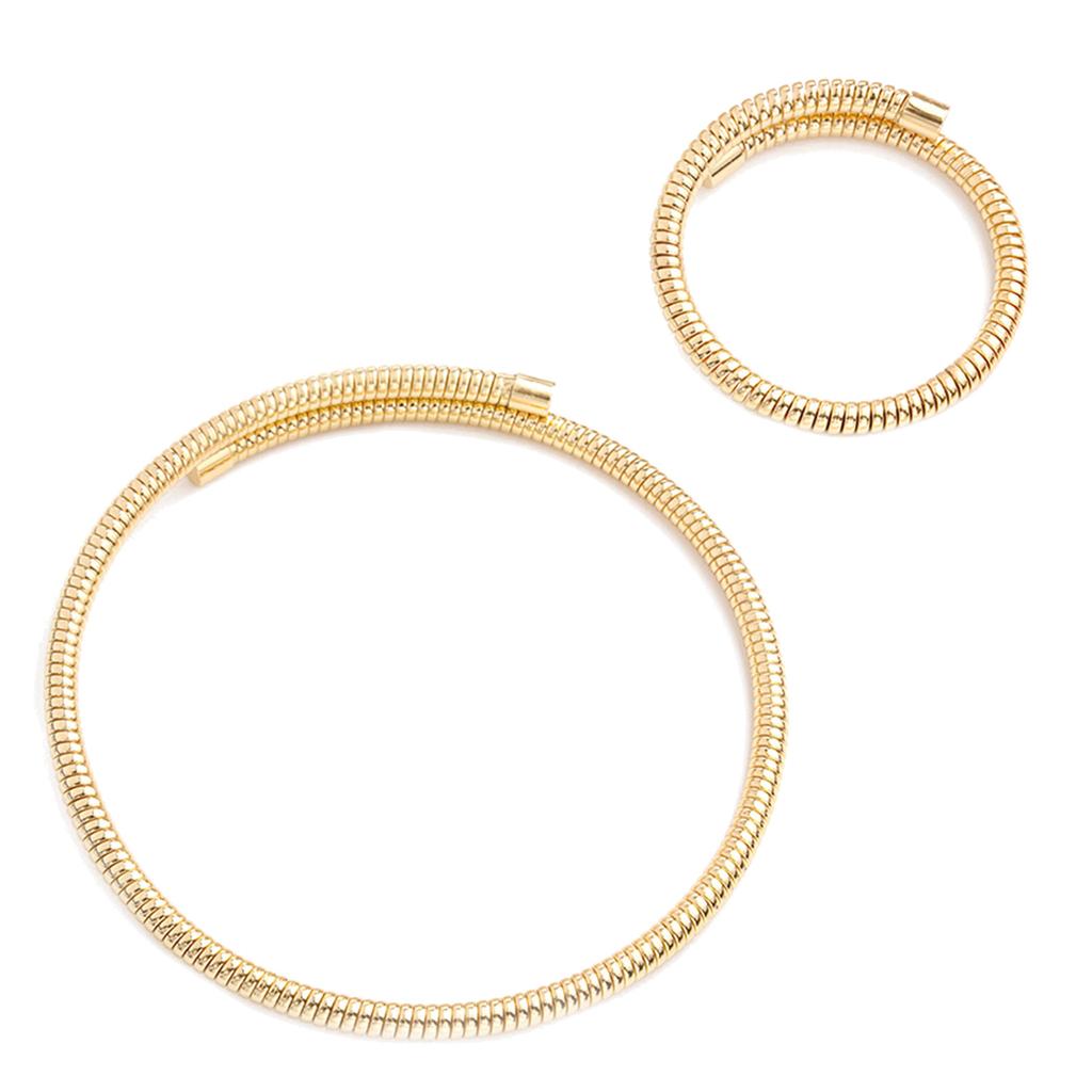 2-teiliges stapelbares mehrschichtiges Armband, stilvoller elastischer Schmuck, wasserdichte Halskette, elastische Armreifen für Modeliebhaber