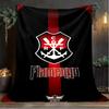 1PC CR Flamengo Printed Soft Flannel Blanket Throw for Adult Bedroom Living Room Sofa Camping Travel Fan Gifts Christmas Gifts