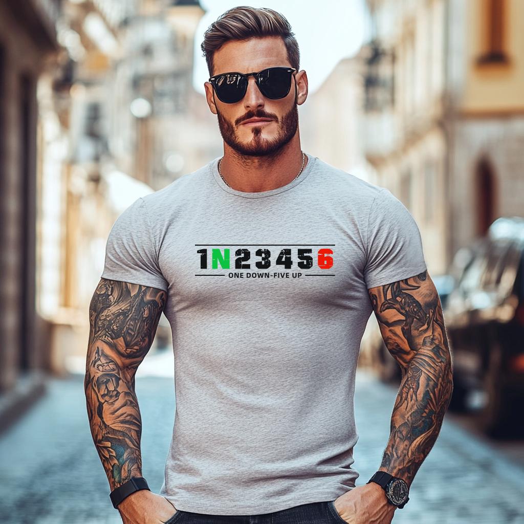 1N23456 Motorcycle Shift Biker Motorcyclist TShirt Men Clothing Casual T Shirt Summer Short Sleeve Oneck Top Tees S