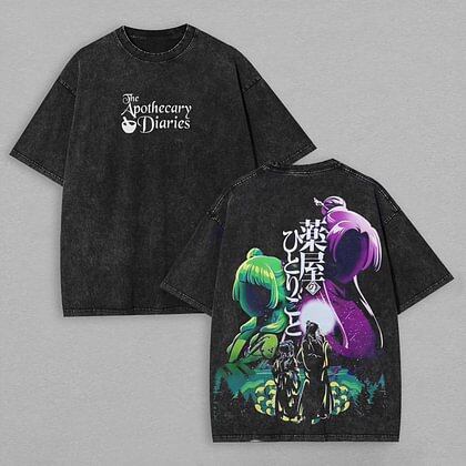 

The Apothecary Diaries Maomao Anime Lover Washed T-shirt Year round clothing high quality personality Clothes Plus Size Unisex New Model Streetwear L