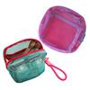 Cosmetic Storage Bag Breathable Mesh Design Compact Organizer with Lanyard Portable Bag for Toiletries Makeup Accessories