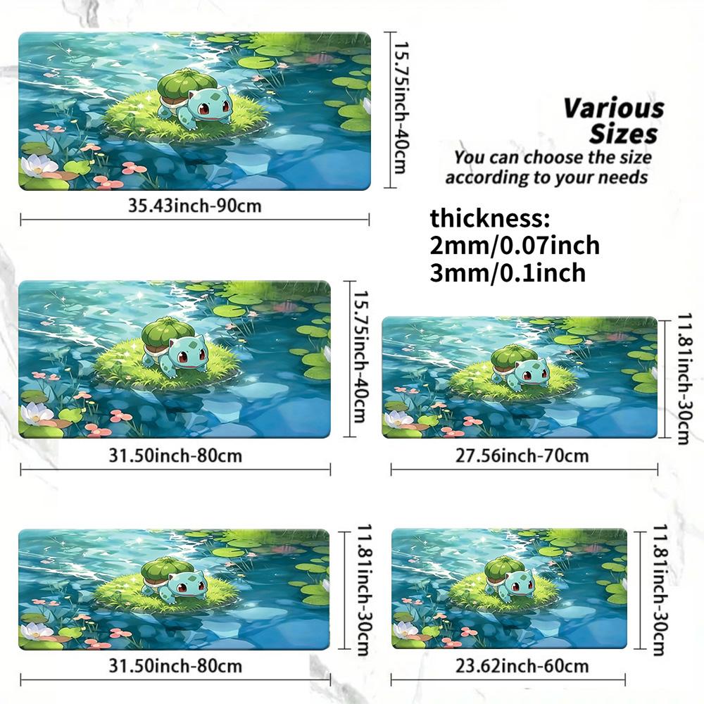 Pokemon Ash  Pikachu Forest Adventure Gaming Mouse Pad NonSlip Desk Mat 30x80x0.2cm